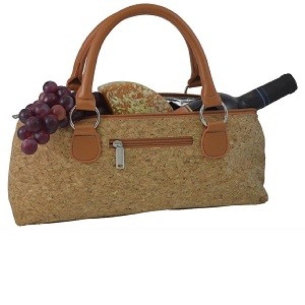 Insulated Wine Clutch Bag with Corkscrew